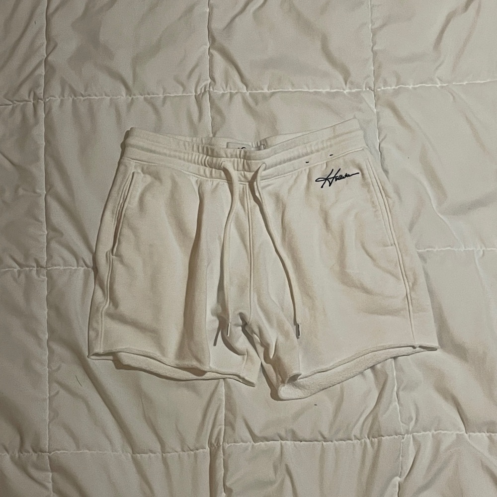 Cream Drawstring Shorts